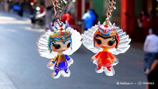 国潮IP正版授权,哪吒魔童+深海龙王双造型,酷飒国风席卷街头!亚克力材质透亮耐磨,电镀链条不褪色,360°闪耀吸睛!手机、钥匙、书包随心挂,3秒变身潮搭神器~萌趣表情+立体浮雕工艺,掌心大小细节满分!🎁自用送礼都超有面,评论区已抢疯👉🏻戳链接立减10元,限量500件手慢无! by Hailuo AI Video Generator