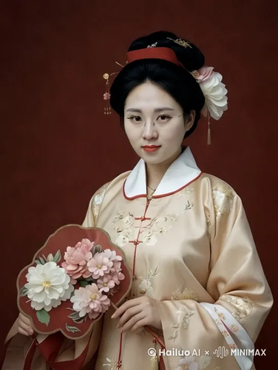 生成结婚时候走上礼台视频，运镜从下往上，最后俯视半旋转 by Hailuo AI Video Generator