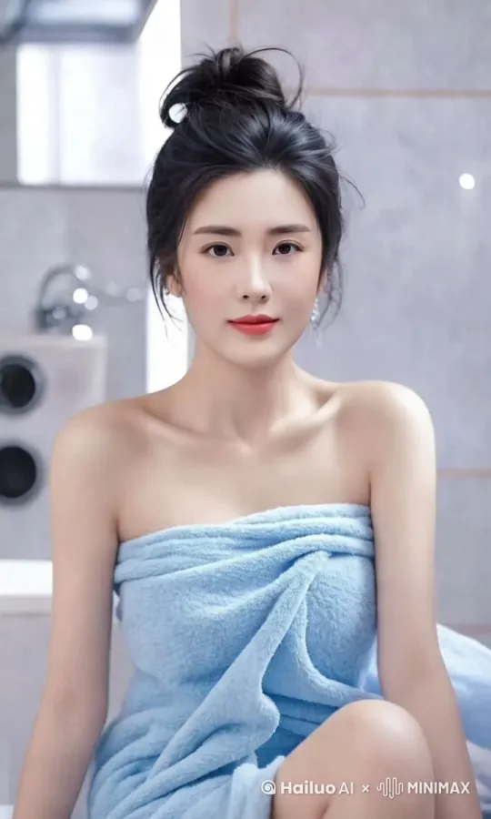 大师运镜，美女沐浴，唯美，性感，诱人 by Hailuo AI Video Generator