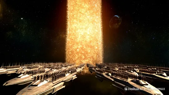 在无垠的宇宙深处,一座古老而神秘的星际之门静静地矗立着。它由星辰碎片和宇宙之力锻造而成,散发着淡淡的金色光辉,仿佛是连接不同维度与时空的桥梁。
随着一艘艘星际战舰的集结,整个星际之门周围开始弥漫起一股紧张而庄严的氛围。战舰们排列成整齐的阵列,等待着那激动人心的时刻。在战舰的甲板上,英勇的战士们肃立,他们的目光中闪烁着对未知的渴望和对冒险的向往。
突然间,星际之门的核心开始剧烈地颤动,释放出耀眼的光芒。这股光芒如同太阳初升时的第一缕曙光,穿透了黑暗的宇宙,照亮了周围的一切。紧接着,星际之门上的符文开始流动,它们闪烁着绚丽的光芒,仿佛在诉说着古老而神秘的故事。
随着符文的流转,星际之门的中心逐渐出现了一个巨大的漩涡。这个漩涡如同宇宙之眼,深深地吸引着周围的一切。战舰们开始缓缓驶向这个漩涡,它们的引擎轰鸣着,仿佛在向宇宙宣告着它们的到来。
当第一艘战舰完全进入漩涡时,整个星际之门仿佛被激活了一般,释放出更为强烈的能量波动。这股波动如同海啸般汹涌澎湃,席卷了整个宇宙空间。战舰们在漩涡中穿梭,它们的身影在光芒中若隐若现,仿佛是在进行一场壮丽的舞蹈。
随着最后一艘战舰进入星际之门,漩涡开始逐渐缩小,最终消失在星际之门的核心中。而星际之门也恢复了往日的平静,仿佛一切都没有发生过。但在这片宇宙中,却留下了一段关于星际之门辉煌启航的传奇故事,激励着后来者继续探索未知的宇宙奥秘。 by Hailuo AI Video Generator