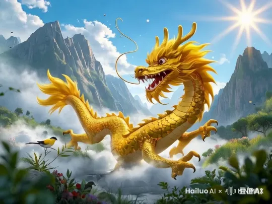老六小金龙，耍宝行为，调皮捣蛋，幽默搞笑 by Hailuo AI Video Generator