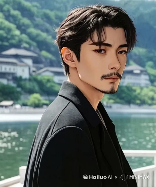 在海边行走  逍遥自在  落落大方成熟男人的魅力 by Hailuo AI Video Generator