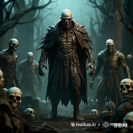 人鬼大战一触即发 by Hailuo AI Video Generator