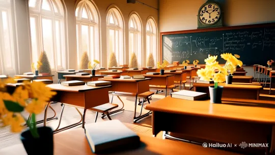 那些逃不掉的开学日，终将长成你生命里的光，[推进,上升]无法逃离教育的闭环，是生命的礼赞，是梦想的起点。愿我们在这条路上，永远年轻，永远热泪盈眶。
围绕上面主题生成一个时长20秒的段视频 唯美意境 风格为插画 by Hailuo AI Video Generator