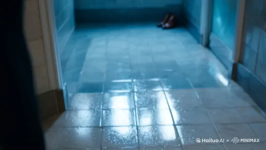 1. 环境铺垫(0:00-0:15)
镜头:空荡的殡仪馆走廊全景(手持镜头轻微晃动)
画面:冷调蓝灰色光线,瓷砖墙面凝结水珠,远处传来模糊的哀乐声
音效:皮鞋踩踏大理石地面的回声(由近及远减弱)3
2. 人物登场(0:16-0:30)
镜头:推轨跟随主角背部(黑色丧服特写)
动作:左手缓慢推开洗手间磨砂玻璃门,金属门轴发出刺耳吱呀声
细节:袖口沾着葬礼白菊的花瓣碎屑,手腕内侧有未干的泪痕5
3. 镜前独白(0:31-0:50)
镜头:镜面特写(呼吸雾气逐渐消散)
表演:瞳孔收缩颤动,喉结滚动吞咽,右手无意识摩挲洗手台边缘
对白:"你应该...不会吓我吧?"(气声带轻微颤音)7
音效:水管深处传来空洞滴水声(渐强)
4. 灵异突变(0:51-1:15)
镜头:双人正反打(现实/镜中视角交替)
特效:镜面突然泛起涟漪状扭曲,死者的脸从虚化到清晰(青白肤色,眼睑未完全闭合)
细节:镜中人嘴角残留葬礼妆容的暗红唇膏,领结歪斜4
音效:电流杂音混着低频嗡鸣(1:03处戛然而止)
5. 惊悚高潮(1:16-1:30)
镜头:大特写双瞳对峙(镜内瞳孔扩散无光,镜外瞳孔紧缩震颤)
光影:顶灯突然频闪,镜面映出第三人在门口的黑影轮廓6
收尾:镜面突然迸裂蛛网纹(慢镜头玻璃碎片飞溅中映出多张重叠的死者面容)
音效:尖锐玻璃破碎声混着遥远丧钟8 by Hailuo AI Video Generator