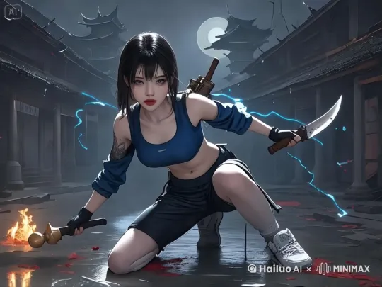 天空下起了小雨，主体缓缓站起来了 by Hailuo AI Video Generator