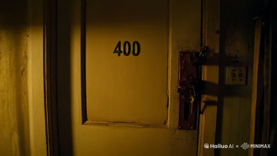 ## 《404房间》

我站在404房间门口，钥匙在锁孔里转动的声响格外刺耳。这栋建于上世纪八十年代的老楼，连门锁都带着锈迹斑斑的滞涩感。

"咔哒"一声，门开了。

扑面而来的是一股霉味，混杂着某种说不清道不明的腥气。我摸索着墙上的开关，老旧的日光灯管闪烁了几下，才勉强照亮了这间一室一厅的屋子。

客厅的墙纸已经发黄剥落，露出下面斑驳的水泥墙。我拖着行李箱往里走，木地板发出令人牙酸的吱呀声。突然，我的脚踢到了什么东西，低头一看，是一只破旧的布娃娃，它的右眼不知去向，只剩下一个黑洞洞的窟窿。

收拾房间时，我在床底发现了一个铁盒，里面是一叠泛黄的照片。照片上是一对母女，母亲穿着碎花连衣裙，小女孩扎着羊角辫，两人都笑得很甜。但奇怪的是，所有照片中，她们的眼睛都被抠掉了。

深夜，我被一阵哭声惊醒。那声音若有若无，像是从很远的地方传来，又仿佛就在耳边。我打开手机的手电筒，循着声音走向卫生间。哭声越来越清晰，还夹杂着断断续续的哼唱："小兔子乖乖，把门开开......"

手电筒的光照在卫生间的镜子上，我惊恐地发现，镜中的自己竟然在笑，而那笑容分明不属于我。我想移开视线，却发现身体不受控制地抬起手，缓缓抚上镜子。指尖触到镜面的瞬间，一阵刺骨的寒意顺着手指蔓延全身。

"妈妈......"一个稚嫩的声音在身后响起。我猛地转身，手电筒的光束扫过空荡荡的客厅，最后定格在沙发上——那个缺了一只眼睛的布娃娃，此刻正端端正正地坐在那里，而它空洞的眼窝里，正渗出暗红色的液体。

我夺门而逃，却在走廊里撞上了一个人。抬头一看，是住在隔壁的老太太。她死死抓住我的手腕，浑浊的眼睛直勾勾地盯着我："你也看见她们了，对不对？十年前，那对母女就是在这间屋里......"

话未说完，老太太突然瞪大眼睛，像是看见了什么可怕的东西。我顺着她的目光回头，只见404的房门无声地打开了，一只苍白的小手从门缝里伸了出来...... by Hailuo AI Video Generator