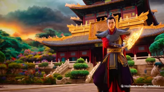 帮我生成一个哪吒闹海的动画。 by Hailuo AI Video Generator