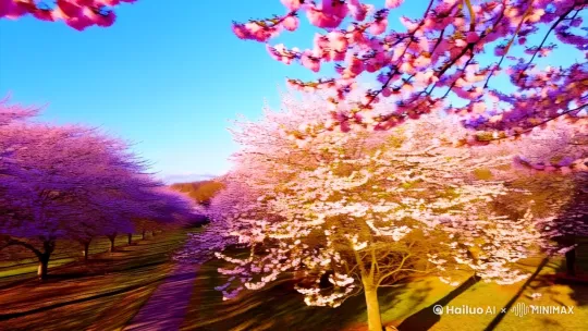 v描述春暖花开的季节， by Hailuo AI Video Generator