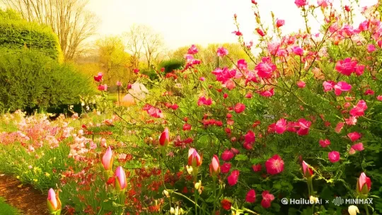 v描述春暖花开的季节， by Hailuo AI Video Generator