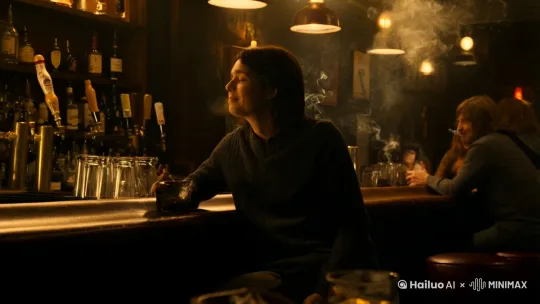 终是烟酒入了胃，一半清醒一半醉。一烟一酒一段情，半生回忆半生心。香烟到头都是灰，烈酒到头终是泪。红尘来去皆无痕，醉酒当歌忘故人。  by Hailuo AI Video Generator