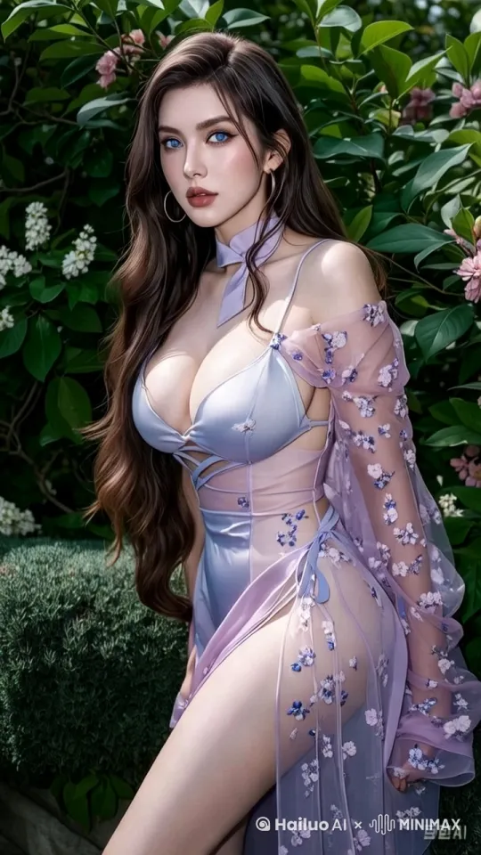 热带雨林风格舞蹈视频,“美女”在一片郁郁葱葱的绿色植被前跳着热情洋溢的拉丁舞。她身着一袭蓝紫渐变的透明纱质连衣裙,裙摆随风轻扬,展现出曼妙身姿。深色长发自然披散,随着舞步摇曳生姿。她佩戴着精致的长耳环,增添了几分异域风情。双手优雅地在空中划出弧线,时而轻触纤腰,展现出拉丁舞特有的韵律感。阳光斑驳,透过密集的树叶,为她镀上了一层金色的光辉,宛如森林中的精灵。近景,跟随镜头捕捉每一个舞动瞬间,展现出舞者与自然环境的和谐共生。 by Hailuo AI Video Generator