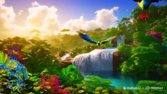 天堂的美景 by Hailuo AI Video Generator
