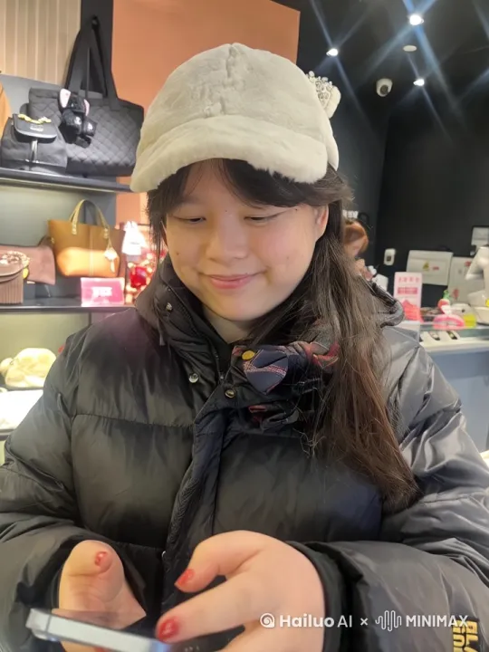 女儿和机器人跳舞 by Hailuo AI Video Generator