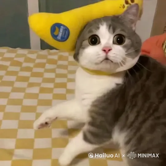 猫猫在那跳舞，然后后空翻 by Hailuo AI Video Generator