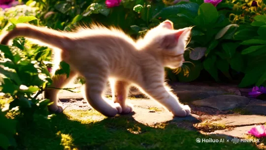 小猫咪打工被 by Hailuo AI Video Generator