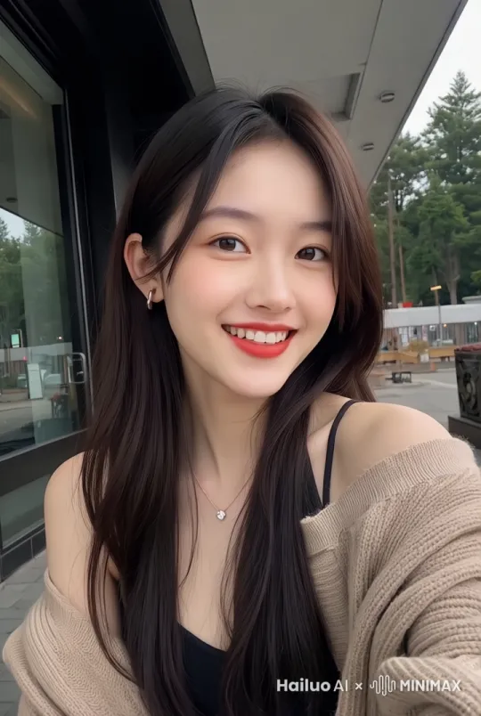 对着镜头挥手打招呼，害羞的表情 by Hailuo AI Video Generator