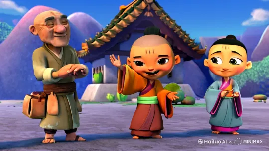 将“一个和尚挑水喝，两个和尚抬水喝，三个和尚没水喝”的故事转化为一部动漫，不仅需要保留原有的故事情节，还需要通过视觉、角色设计和动画表现来增强故事的趣味性和教育意义。以下是一个详细的动漫化方案：

### 1. **角色设计**

#### 1.1 慧明（小和尚）
- **形象**：年轻、活泼、充满朝气。穿着简单的僧袍，头上有六个戒疤。
- **性格**：勤劳、乐观、乐于助人。
- **特点**：总是面带微笑，充满活力。

#### 1.2 慧能（云游和尚）
- **形象**：中年，身材结实，面容和善。穿着较为破旧的僧袍，背着一个简单的行囊。
- **性格**：稳重、友善、富有经验。
- **特点**：擅长提出建设性意见，乐于分享自己的经验。

#### 1.3 慧空（云游和尚）
- **形象**：年轻但略显瘦弱，面容清秀。穿着整洁的僧袍，手持一串佛珠。
- **性格**：内向、谨慎、有些固执。
- **特点**：喜欢思考，但有时会犹豫不决。

#### 1.4 其他角色
- **村民们**：善良、热情，乐于助人。形象各异，有老人、年轻人和孩子。
- **动物们**：寺庙周围的小动物，如小鸟、松鼠等，可以作为调剂气氛的角色。

### 2. **场景设计**

#### 2.1 寺庙
- **外观**：古老的寺庙，坐落在一座小山脚下，周围是郁郁葱葱的树林。
- **内部**：简单的禅房、佛堂、水缸等。禅房内布置简朴，有一张木床和一张小桌子。

#### 2.2 山路
- **特点**：蜿蜒曲折，两旁是茂密的树木和花草。路上有时会有小动物出没。

#### 2.3 小溪
- **特点**：清澈见底，溪水潺潺，周围是绿草如茵。溪边有石头和树木，是休息的好地方。

### 3. **故事情节与分集安排**

#### 第一集：慧明的日常
- **情节**：介绍慧明的日常生活，展示他每天挑水的辛苦和坚持。通过他的视角，观众可以了解到寺庙的基本情况和慧明的性格。
- **场景**：寺庙、山路、小溪。
- **音乐/音效**：轻快的背景音乐，伴随慧明的脚步声和溪水声。

#### 第二集：慧能的到来
- **情节**：慧能来到寺庙，见慧明挑水辛苦，便提议合作抬水。两人合作愉快，寺庙里的水缸总是满满的。
- **场景**：寺庙、山路、小溪。
- **音乐/音效**：欢快的背景音乐，伴随两人的笑声和脚步声。

#### 第三集：慧空的加入
- **情节**：慧空加入寺庙，三个和尚开始尝试合作取水。然而，由于意见不合，合作并不顺利。
- **场景**：寺庙、山路、小溪。
- **音乐/音效**：紧张的背景音乐，伴随三人的争论声。

#### 第四集：矛盾与冲突
- **情节**：三个和尚互相推诿责任，谁也不愿意挑水。水缸渐渐空了，寺庙里的生活变得不便。
- **场景**：寺庙、禅房。
- **音乐/音效**：低沉的背景音乐，伴随水缸滴水的声音。

#### 第五集：火灾与反思
- **情节**：寺庙突然起火，三个和尚惊慌失措，急忙去找水灭火。然而，水缸里空空如也，他们只能眼睁睁地看着火势蔓延。幸好，村民们及时赶到，帮助他们扑灭了火。
- **场景**：寺庙、火灾现场。
- **音乐/音效**：紧张的背景音乐，伴随火焰燃烧的声音和村民的呼喊声。

#### 第六集：团结与合作
- **情节**：三个和尚坐下来，认真地讨论了如何合理分配任务，确保寺庙里的水缸总是满的。他们决定制定一个轮流挑水的计划，并且每天都要检查水缸的水位。
- **场景**：寺庙、禅房。
- **音乐/音效**：温馨的背景音乐，伴随三人的讨论声和笑声。

#### 第七集：新的开始
- **情节**：三个和尚学会了如何合作共处，寺庙里的生活恢复了往日的宁静。他们明白了，团结合作才是解决问题的最佳途径。
- **场景**：寺庙、山路、小溪。
- **音乐/音效**：欢快的背景音乐，伴随三人的笑声和溪水声。

### 4. **动画表现**

#### 4.1 角色动画
- **表情与动作**：通过丰富的表情和动作表现角色的性格和情感。例如，慧明总是面带微笑，慧能稳重，慧空则显得有些犹豫。
- **互动**：通过角色之间的互动表现合作与冲突。例如，三个和尚在争论时，可以通过激烈的动作和表情变化来表现他们的矛盾。

#### 4.2 场景转换
- **过渡效果**：使用自然的过渡效果，如淡入淡出、滑动等，来表现场景的转换。
- **细节**：注重场景细节，如寺庙的布置、山路的蜿蜒、小溪的清澈等，增强观众的代入感。

#### 4.3 音乐与音效
- **背景音乐**：根据情节发展选择合适的背景音乐。例如，欢快的音乐用于表现合作愉快，紧张的音乐用于表现火灾场景。
- **音效**：使 by Hailuo AI Video Generator