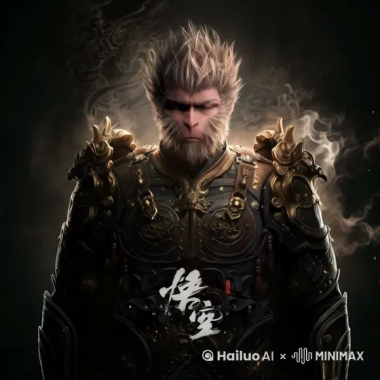 睁开双眼，红色眼珠，目光如炬，镜头拉进，眼部特写 by Hailuo AI Video Generator