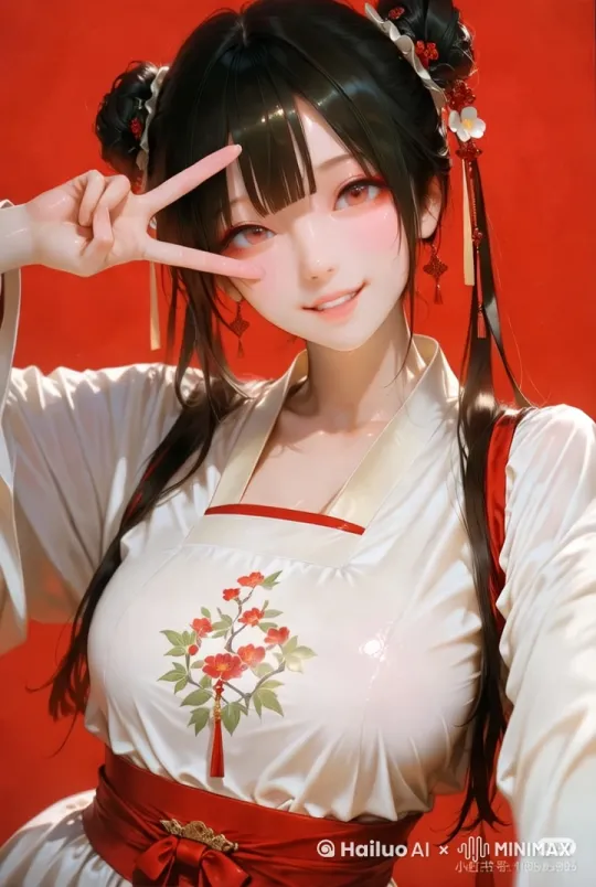 眨眼睛，卖萌 by Hailuo AI Video Generator