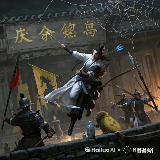 我是一名视频请根据以上图片帮我生成一个打斗场面内容真实 by Hailuo AI Video Generator