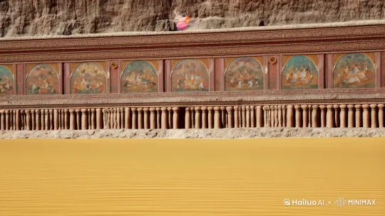 生生成一条敦煌飞天视频，高清 by Hailuo AI Video Generator
