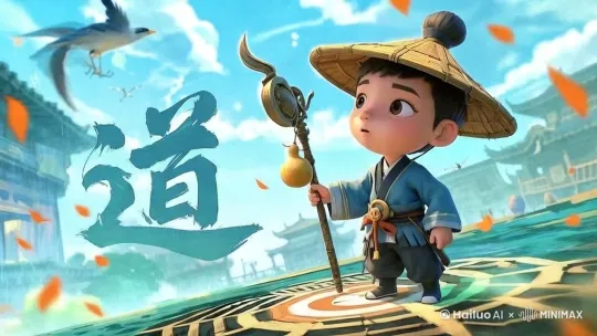 [拉远,右移]鸟在天空飞翔 by Hailuo AI Video Generator