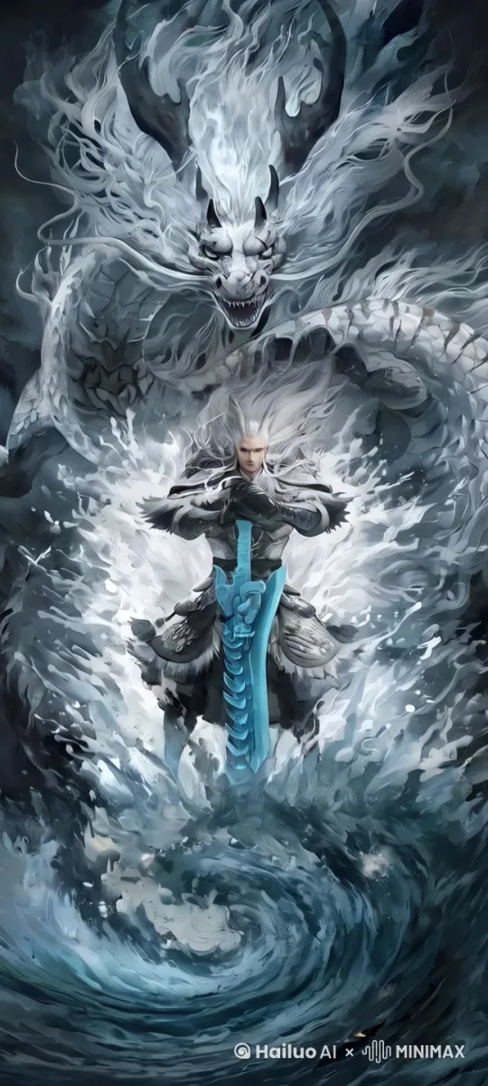 让龙和人物有种漂浮感觉。[变焦拉远] by Hailuo AI Video Generator