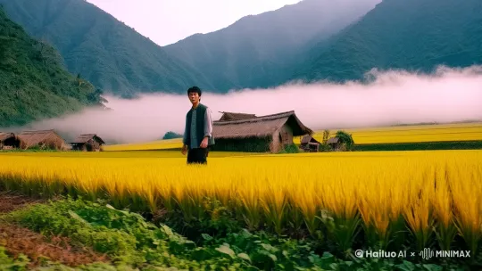 清晨的薄雾笼罩着金黄的稻田,空气中弥漫着泥土的芬芳。李家村,这个坐落在群山环绕中的小村庄,正悄然发生着变化。
故事的主人公李大山,是村里唯一的返乡大学生。他放弃了城里的高薪工作,毅然决定回到家乡,继承祖辈的土地。他坚信,乡村振兴的希望,就在这片广袤的田野上。
李大山带领村民们引进了现代化的农业技术,推广有机种植,开辟了电商销售渠道。村民们从最初的怀疑到逐渐接受,再到积极参与,整个村子焕发出新的生机。
然而,创业的道路并非一帆风顺。资金短缺、技术难题、市场波动,每一个挑战都像一座大山压在李大山肩上。但他没有退缩,村民们也被他的坚持和努力所感染,纷纷伸出援手。
终于,在大家的共同努力下,李家村的农产品在市场上打响了名号,订单如雪片般飞来。村民们的腰包鼓了,生活也越过越红火。
这个故事,不仅是一个乡村的振兴史,更是一群普通人追逐梦想的奋斗史。在这片希望的田野 by Hailuo AI Video Generator