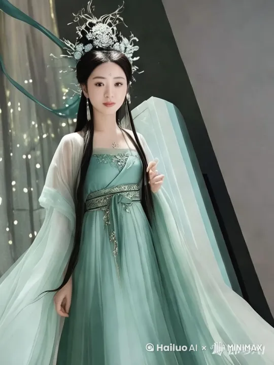生成一个古装美女，在天空中飞翔的视频 by Hailuo AI Video Generator