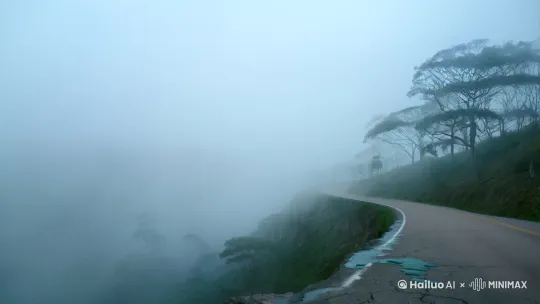 开场 0:00 - 0:15 | 悬念建立
镜头：无人机俯冲拍摄被浓雾吞噬的盘山公路，路面断裂处渗出暗绿色黏液，远处树影诡谲摇曳。
画外音（低沉男声）：“它们在等迷途的人...”
 
危机降临 0:16 - 0:45 | 高张力冲突
*镜头切换：
 
手持镜头晃动：主角（女大学生）跌落悬崖，背包里的试管洒落，荧绿液体渗入泥土。
 
俯拍：三条蟒蛇从树洞钻出，鳞片反光如刀刃，吐信声与心跳声同步。
 
慢动作：主角颤抖后退，踩断枯枝引发蟒群包围圈。*
音效：树枝断裂声、蟒蛇嘶鸣、急促呼吸声交织。
 
守护者现身 0:46 - 1:10 | 视觉奇观
*镜头：
 
广角仰拍：月光劈开云层，白额巨蟒从山崖跃下，身躯缠绕断树形成天然桥梁。
 
微距特写：蟒蛇瞳孔收缩成竖线，鳞片上的荧光纹路组成箭头图案。
 
动态模糊：主角踉跄踩上蟒尾，被推向岩缝后的萤火虫通道。*
特效：蟒蛇移动轨迹残留金色残影，萤火虫群如星河流转。
 
结局反转 1:11 - 1:30 | 意外升华
*镜头：
 
主角苏醒在村寨吊脚楼，阿蛮（壮族少女）递来药酒：“白额认主了，你身上有山灵的血脉。”
 
拉远镜头：窗外蟒蛇盘踞古榕，与村民对视后缓缓游入山林。
 
彩蛋：主角掌心浮现月牙胎记，与壁画中神农氏图腾呼应。*
字幕浮现：“有些守护，从上古便开始轮回...”
 
 
 
技术执行要点：
 
生物特效：蟒蛇采用全CG建模，关键动作参考真实蟒蛇攀爬数据
 
环境光效：溶洞内采用蓝绿色冷光+萤火虫生物荧光，月光用柔光板模拟丁达尔效应
 
民族元素：壮族服饰纹样融入蛇形图腾，药酒配方取材广西壮药典籍
 
声音设计：蟒蛇低频喉音混搭山风呼啸，心跳声逐渐与蟒群节奏同步 by Hailuo AI Video Generator