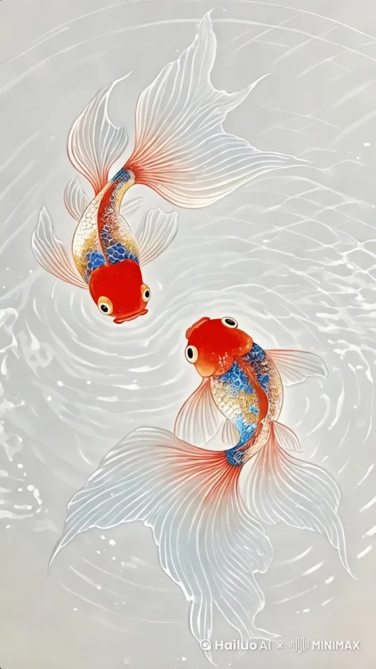 主体动态呈现，自然 鱼儿水中遨游 by Hailuo AI Video Generator