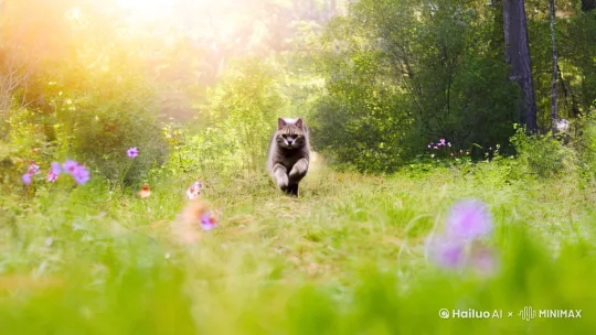 生成猫咪冲向镜头的分镜脚本,包含以下场景:
分镜1:猫咪从远处跑向镜头(全景+动态模糊效果)
分镜2:猫咪近景伸爪挠镜头(特写镜头,爪子贴近屏幕)
分镜3:猫咪歪头卖萌(拟人化表情,背景虚化)
要求:生图提示词需包含“奔跑动态”“爪子特写”“毛发细节”等关键词,风格为皮克斯3D动画。 by Hailuo AI Video Generator