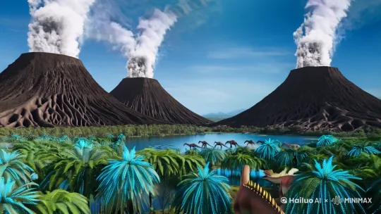 核心场景架构
1. 火山地质设定
- 三座玄武岩复式火山呈品字形分布,主火山口直径800米,山体布满深褐色熔岩管遗迹,硫磺烟雾形成巨型蘑菇云柱(参考夏威夷基拉韦厄火山实拍数据)
2. 生态群落细节
- 火山湖周边密布30米高蕨类森林,苏铁类植物叶片附着荧光蓝地衣,沼泽区可见梁龙群低头饮水,翼龙在硫磺蒸汽中滑翔捕食飞虫
---
火山爆发灾难特效
1. 爆发阶段分解
- 前兆(0-1秒):地面龟裂渗出熔岩红光,火山颈传出低频次声波(20Hz),剑龙背板因电磁异常竖起
- 喷发(2秒):普林尼式喷发柱冲破云层,火山弹(直径2-5米)裹挟黑曜石碎片呈抛物线轨迹砸落
2. 熔岩流体模拟
- 采用非牛顿流体算法,岩浆流速设定为35km/h,前端形成10米高玻璃质结壳,后方保持1200℃橙红熔融态,接触湖水时触发蒸汽爆炸
---
恐龙行为动力学
1. 群体逃亡系统
- 三角龙群(12只)启动集群智能算法,成年体外围形成防御圈,幼崽被护在中心向高地迁移
- 恐爪龙利用火山弹落点制造狩猎机会,在熔岩流分割的区域内伏击美颌龙
2. 生物应激反应
- 腕龙脖颈鳞片因高温卷曲,雷利诺龙群跳入湖泊躲避,翼龙群以V字阵型穿越火山灰云(参考现代火烈鸟迁徙模式)
---
灾难镜头语言
分镜节奏(5秒高潮版)
0-1秒:俯拍火山群全景(焦距24mm),翼龙影子掠过镜头产生压迫预警
1-2秒:推轨镜头从火山口内部穿出,展现熔岩柱冲破地壳的慢镜爆发(升格120fps)
3秒:低角度跟拍三角龙群,火山弹砸碎前方巨杉引发连锁燃烧
4秒:无人机视角追踪熔岩流吞噬蕨类森林,恐龙脚印在岩浆中碳化成灰
5秒:定格在熔岩流前端即将吞没镜头,叠加《侏罗纪世界》风格DNA链破碎特效转场
---
物理增强参数
1. 环境交互
- 启用Houdini的Pyro FX模拟火山灰扩散,密度场与翼龙翅膀拍动产生涡流交互
- 熔岩流经区域植被触发程序化燃烧,生成阶段性碳化效果(绿叶→枯黄→焦黑→灰烬)
2. 感官冲击
- 镜头添加手持式震动算法(频率3-5Hz模拟地震),火山弹落地时画面局部像素抖动
- 音效融合现代火山爆发次声波采样(叠加暴龙咆哮低频谐波),高频段加入恐龙关节摩擦声
---
风格化建议
1. 色彩体系
- 灾难前:青绿色调(Pantone 16-5938 Fern Green)主导的史前生态
- 灾难后:黑红渐变(参考《魔戒》末日火山特效),保留少量荧光蓝地衣作为色彩锚点
2. 渲染技巧
- 使用Unreal Engine5的Nanite技术处理千万级蕨类叶片,Lumen全局光照捕捉熔岩反射
- 在火山灰云层中嵌入Volumetric Lightmap,模拟阳光穿透灰烬的丁达尔效应
by Hailuo AI Video Generator