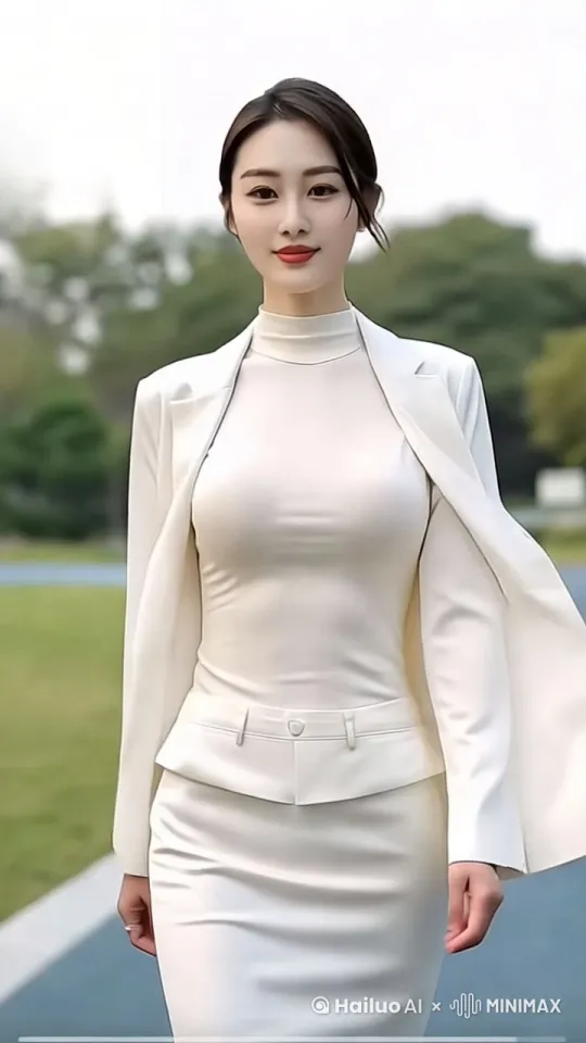 图中美女迎面走来，迈着从容自信的步伐，画面主体动起来，智能动态，智能运镜，手持摄像效果。细节丰富，惟妙惟肖，栩栩如生，真实自然。动态连贯，动态符合逻辑，无瑕疵，无变形，符合自然规律，一镜到底。背景自然动态，真实自然。专业级摄影作品，专业级电影光效，大师级作品。高饱和度，高对比度，高帧率，流畅自然，超高清摄影作品，超高清画质，史诗级电影级摄影。 by Hailuo AI Video Generator