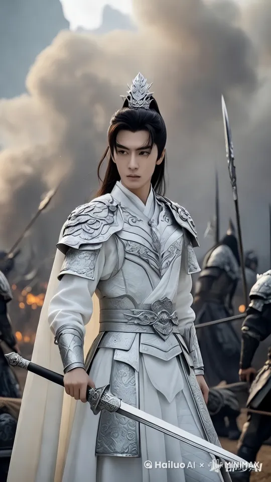 推近到男主面部特写然后旋转到男主主观视角 by Hailuo AI Video Generator