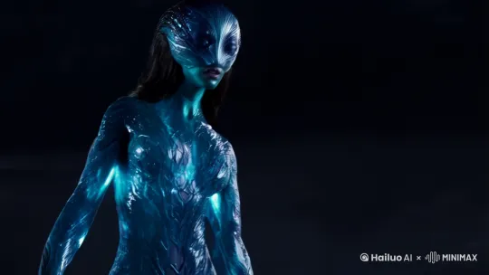 她，是女毒液共生体女王，宛如黑暗深渊中绽放的致命罂粟。她的身形在液态金属与共生体组织的包裹下若隐若现，那黑色的共生体并非死物，而是如同拥有生命般不断流动、变幻。当她站立时，共生体紧密贴合于她的身体曲线，勾勒出凹凸有致的完美轮廓，从纤细的腰肢到浑圆的臀部再到修长的双腿，每一寸都充满了魅惑。

她的胸部被共生体轻柔地托起，却又露出一丝诱人的肌肤，仿佛是在挑逗观者的目光。共生体在她的锁骨处形成精致的花纹，那些花纹犹如神秘的符文，闪烁着微弱而诡异的光芒，为她平添几分神秘色彩。她的肩膀部分，共生体化作薄纱般的轻盈存在，随着她的动作轻轻飘动，像是黑夜中的雾气环绕。

她的手臂上，共生体如同第二层皮肤，却又比真正的皮肤更加光滑细腻。当她抬起手时，共生体会在她的指尖流转，偶尔会分裂成无数细小的触须，这些触须灵活地舞动，就像是一只只渴望探索的小手。她的手指修长而优雅，指甲被共生体覆盖后呈现出幽冷的光泽，每一次轻点或者抚摸，都带着令人战栗的诱惑。

她的面部更是性感至极，共生体在她的额头处形成一个独特的标记，那标记仿佛是权力的象征，又像是某种古老咒语的印记。她的眼眸深邃如宇宙黑洞，眼周的共生体组织会根据她的情绪变化而改变颜色，时而幽蓝，时而猩红，让人无法移开视线。她的睫毛因为共生体的存在变得浓密纤长，在她眨眼的瞬间，仿佛能捕获任何人的灵魂。她的嘴唇被共生体点缀得饱满而鲜艳，那唇色介于血红与紫黑之间，当她微微张开嘴唇时，舌尖偶尔舔舐一下嘴角，这个动作足以让任何强者为之失神。 by Hailuo AI Video Generator