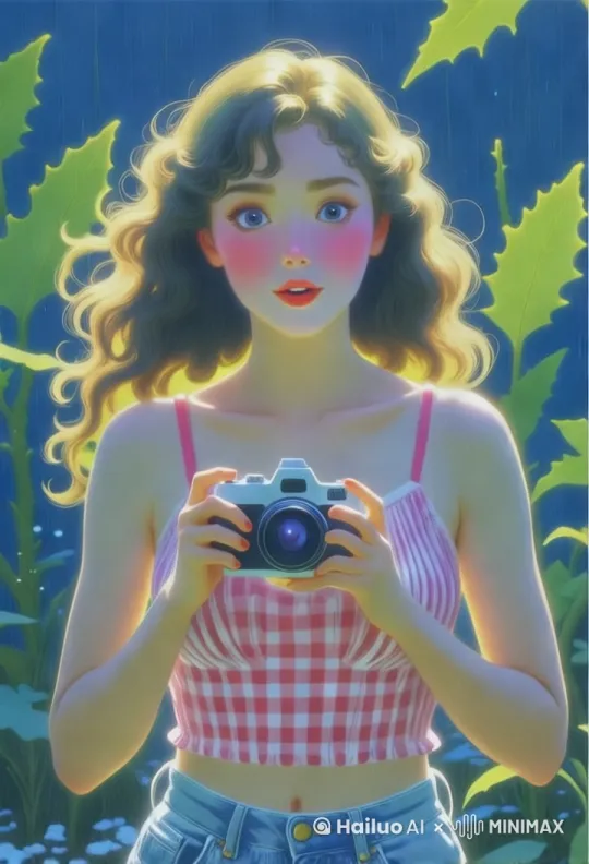 人物眨眼[右摇] by Hailuo AI Video Generator