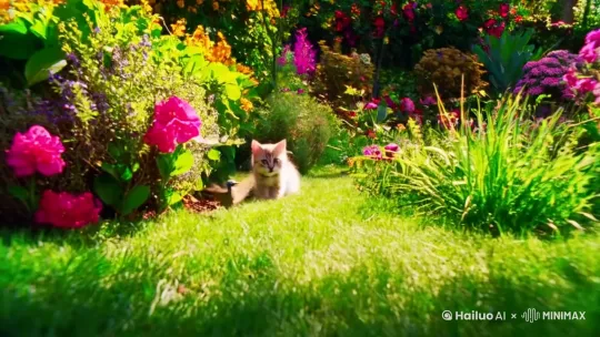 小猫咪抓小鸟 by Hailuo AI Video Generator