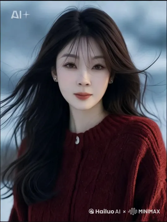 微笑，不漏牙齿，比心 by Hailuo AI Video Generator