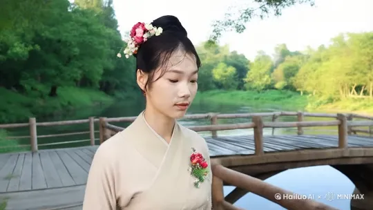 从桥上走下来 by Hailuo AI Video Generator