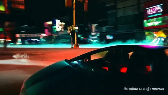  场景1：极速狂飙
- **运镜**：镜头从兰博基尼盖拉多的驾驶座的角度出发，捕捉方向盘和仪表盘，同时展示车窗外快速掠过的城市夜景。
- **场景设置**：街道两旁的霓虹灯和车灯形成的光轨，营造出一种速度感和都市的繁华。背景音可以是引擎的轰鸣声和轮胎与地面摩擦的声音。

### 场景2：极速停车
- **运镜**：使用**快速切换镜头**（快速剪辑）来增强紧张感。镜头从兰博基尼盖拉多的车头快速推进，展示车辆突然刹车，车轮在地面上留下摩擦痕迹。
- **场景设置**：车辆在街道中央突然停下，周围的行人和其他车辆的反应可以通过快速切换的镜头来表现，增加戏剧性。

### 场景3：潇洒下车
- **运镜**：使用**慢动作**来突出我的潇洒和从容。镜头从侧面拍摄，展示我打开车门，缓缓下车，动作流畅而优雅。
- **场景设置**：主角身穿时尚服装，表情自信，背景音乐在此刻变得低沉而富有节奏感，突显角色的气场。

### 场景4：点烟
- **运镜**：使用**特写镜头**来捕捉点烟的瞬间。镜头从我的手部动作开始，展示打火机的火焰点燃香烟，火光在夜色中闪烁。
- **场景设置**：香烟的烟雾在空气中缓缓升起，背景是繁华的街道和来往的车辆，形成一种对比。

### 场景5：仰望星空
- **运镜**：使用**仰拍镜头**来展示我抬头仰望星空的动作。镜头从低角度拍摄，逐渐向上移动，展示星空的浩瀚和流星划过的瞬间。
- **场景设置**：流星 by Hailuo AI Video Generator