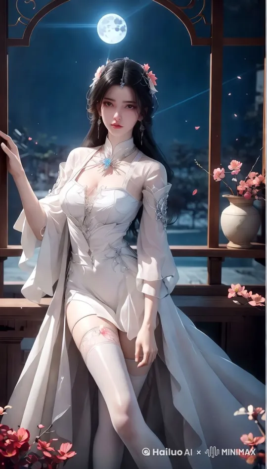 The graceful steps and eyes reveal tenderness and charm, and the surroundings are illuminated by the soft morning light, creating a mysterious and charming atmosphere. by Hailuo AI Video Generator