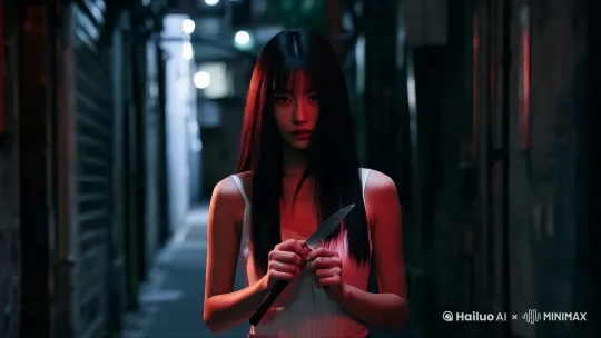 [下降,上摇]稳定，微笑 by Hailuo AI Video Generator
