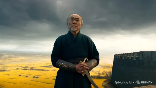 建宁四年的春天，冀州青州大地上飘着灰蒙蒙的阴云。张角站在巨鹿城头，望着远处连绵起伏的丘陵，枯瘦的手指摩挲着腰间那柄镶着北斗七星的青铜剑。脚下的黄土被烈日晒得发烫，空气中弥漫着腐烂庄稼的气息。
 
"大哥！涿郡的官军..."张宝从身后快步走来，铠甲上沾满了草屑，"皇甫嵩带着三万兵马往这边来了！"
 
张角转身时，袍袖带起一阵风，露出臂上暗绣的"甲子"二字。他忽然想起二十年前那个雪夜，老道士在城隍庙递给他《太平经》时说的话："天地大乱，群雄并起，尔等当以黄巾为帜..."此刻城外三十里的黄巾军营地里，五十万头裹着黄巾的流民正手持木棒梭镖，像迁徙的蝗虫般聚集在官道两侧。
 
暮色渐沉，官军的火把连成赤色长蛇。张角轻抚剑柄上的北斗纹路，突然低喝一声："起！"埋伏在芦苇荡里的流民纷纷站起，手中火把骤然亮起。皇甫嵩的斥候远远望见，惊恐地报告："太守！前方有...有鬼火飘动！"
 
当夜子时，皇甫嵩的先锋队踏入巨鹿城外的沼泽地。腐烂的芦苇丛中突然冒出无数萤火般的绿光，照得士兵们面如土色。张梁手持九节杖从迷雾中现身，杖尖迸发的火星化作狰狞鬼脸："苍天已死！黄天当立！岁在甲子！天下大吉！"
 
官军阵型瞬间大乱。有的士兵被幻象吓得丢盔弃甲，有的疯狂挥刀砍向虚空。张角站在高台上，撕开道袍露出胸前燃烧的符咒，浑厚声音穿透浓雾："汉室气数已尽！跟着张角兄弟，人人皆可得太平！"
 
黎明时分，皇甫嵩终于看清了包围他的黄巾军阵型——那些披着黄巾的士兵竟像活物般随着鼓点变换阵列。张宝骑着乌骓马绕阵三周，每经过一处营垒，地面便腾起丈高的烈焰。当九节杖第七次插入龟裂的大地时，整个沼泽地突然翻涌起血色的浪涛。
 
"撤退！快撤退！"皇甫嵩的嘶吼声响彻云霄。他望着张角燃烧的身影在晨光中化作金色的飞灰，终于明白为何那些流民甘愿为他赴死——在这片被天灾人祸啃噬的土地上，连死亡都成了解脱的希望。 by Hailuo AI Video Generator