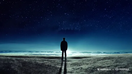 [推出,上升,下摇]无垠星环幻影 by Hailuo AI Video Generator