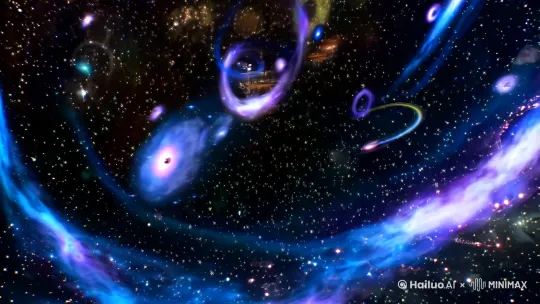 画面 1：浩瀚宇宙
时长：0:00 - 0:06
景别：全景
画面：黑暗的宇宙中，繁星闪烁，星云如梦如幻，星系缓缓旋转。
台词：“在无尽的宇宙中，隐藏着无数的奥秘等待我们去探索。”
音乐 / 音效：宏大而神秘的宇宙背景音乐，星星闪烁的音效
动画：星空动态效果，星云的流动
画面 2：太阳
时长：0:06 - 0:15
景别：中景
画面：巨大而炽热的太阳，表面火焰翻腾。
台词：“首先，让我们来了解太阳系的中心 —— 太阳。它是一颗巨大的恒星，通过核聚变释放出巨大的能量。”
音乐 / 音效：强烈的能量释放音效
动画：太阳表面的活动动画
画面 3：行星
时长：0:15 - 0:25
景别：近景
画面：依次展示太阳系的行星，如水星、金星、地球、火星等。
台词：“围绕太阳运行的行星们，各自有着独特的特征。”
音乐 / 音效：轻快的行星转动音效
动画：行星的公转和自转动画
画面 4：小行星带与彗星
时长：0:25 - 0:32
景别：中景
画面：小行星带中众多的小行星，以及拖着长尾的彗星划过。
台词：“在行星之间，还有小行星带和神秘的彗星。”
音乐 / 音效：轻微的碰撞音效，彗星划过的风声
动画：小行星的运动，彗星的轨迹
画面 5：星系
时长：0:32 - 0:42
景别：全景
画面：展示各种美丽的星系，如螺旋星系、椭圆星系等。
台词：“而在宇宙中，还有无数的星系，每个星系都包含着数以亿计的恒星。”
音乐 / 音效：深邃的宇宙音效
动画：星系的旋转和演化
画面 6：黑洞
时长：0:42 - 0:52
景别：特写
画面：一个神秘的黑洞，周围物质被吸入。
台词：“黑洞，这个神秘的天体，具有强大的引力，连光都无法逃脱。”
音乐 / 音效：强烈的引力扭曲音效
动画：物质被吸入黑洞的动态效果
画面 7：探索宇宙
时长：0:52 - 1:00
景别：全景
画面：地球上的望远镜和宇宙飞船，指向星空。
台词：“人类对宇宙的探索从未停止，让我们一起期待更多的发现！”
音乐 / 音效：激昂的探索音乐
动画：望远镜转动，飞船升空 by Hailuo AI Video Generator