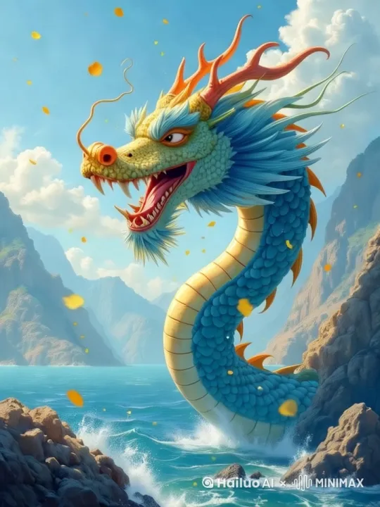 二月二龙抬头，摇头摆尾 by Hailuo AI Video Generator