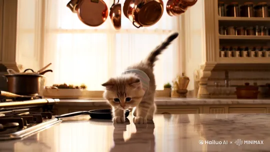 小猫做饭 by Hailuo AI Video Generator