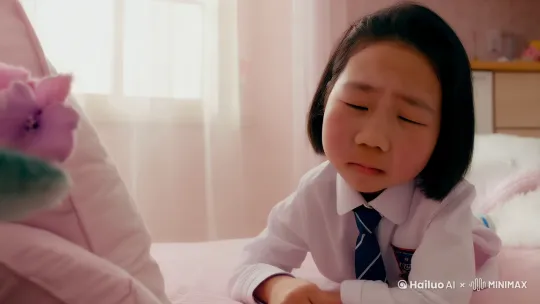 这是一个早上起床上学的小朋友 by Hailuo AI Video Generator